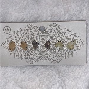 Gemstone Earrings (3 Pack)